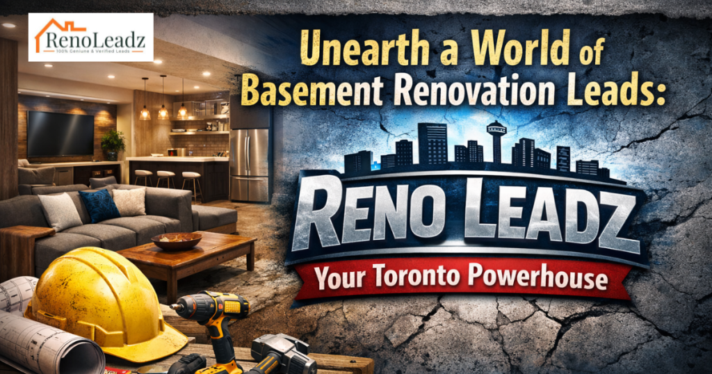 Unearth a World of Basement Renovation Leads: Reno Leadz - Your Toronto Powerhouse