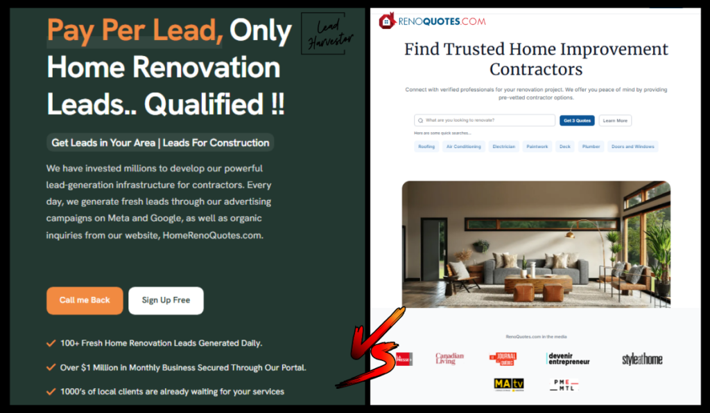 Lead Harvestor vs Reno Quotes
