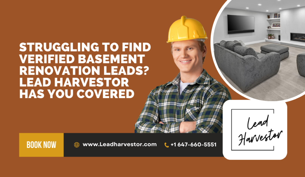 Verified Basement Renovation Leads