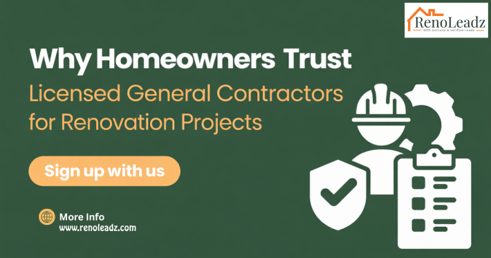 Homeowners trust licensed contractors for renovations